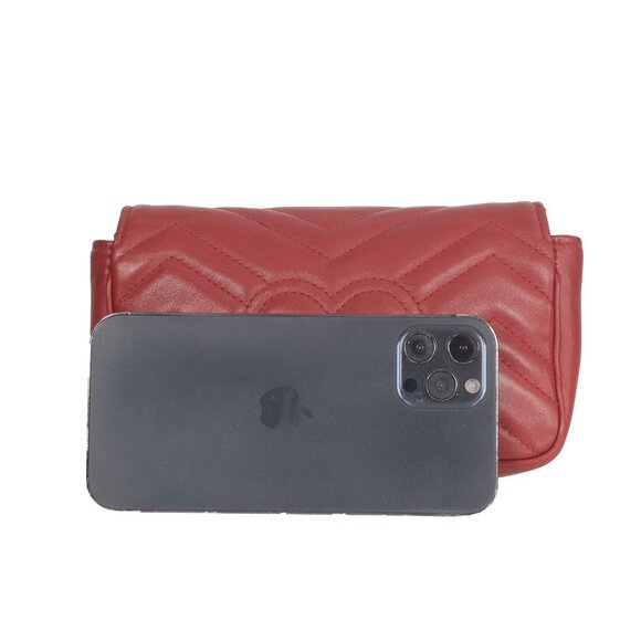 ♥️ Gucci GG Marmont V Small Red Crossbody Bag ♥️ - Picture 5 of 16